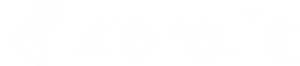 Wit logo van Zerelia met kaart van Nederland, minimalistisch ontwerp, bedrijfsbranding, transparante achtergrond, geschikt voor web- en printgebruik.